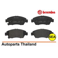 ผ้าเบรกหน้า) BREMBO รุ่น BLACK สำหรับ Honda Jazz Ge 1.5 Vtec, City 1.5 ปี 08-13 รหัส P28023B (1 ชุด)