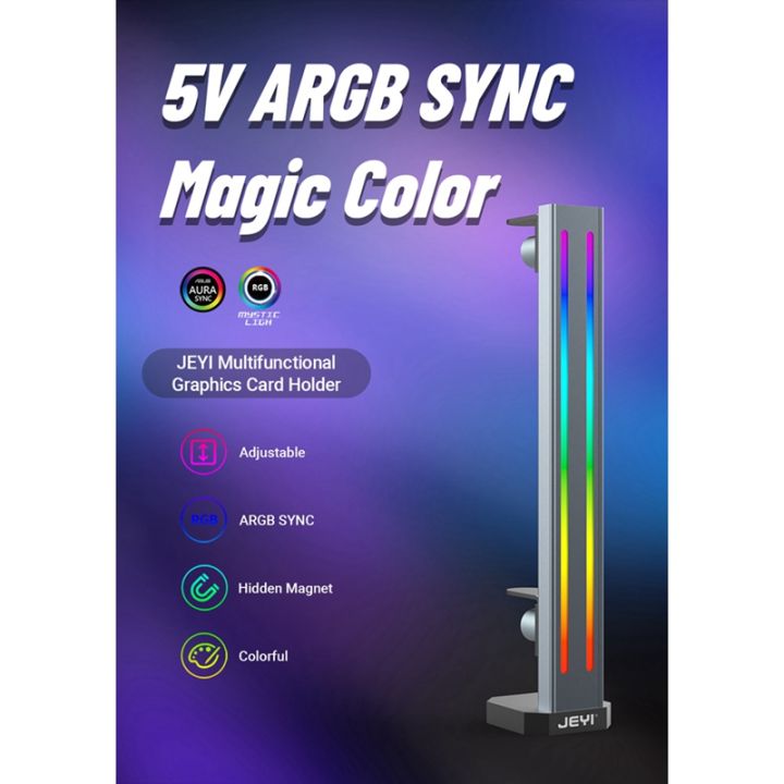 jeyi-jeyi-rgb-gpu-graphics-card-support-bracket-built-in-5v-argb-sync-lamp-adjustable-height