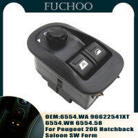 รถอุปกรณ์เสริมไฟฟ้าปุ่มสวิทช์สำหรับ Peugeot 206 Hatchback Saloon SW รูปแบบ6554WA 6552.WP