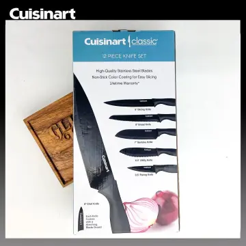 Cuisinart 12-Piece Metallic Knife Set Black