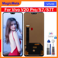 หน้าจอ TFT MagicMeta สำหรับ VIVO V20 Pro 2018 /Vivo S7 V2020A/Vivo ชิ้นส่วนจอสัมผัสแอลซีดีของเครื่องแปลงดิจิทัล V2080A S7T สำหรับ Vivo V20 Pro VIVO S7จอภาพ V2080A V2020A จอแสดงผล LCD