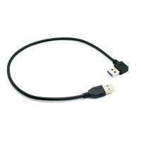 【Innovative】 Cablecc 90องศามุมขวา USB 3.0ประเภทชายตรงประเภทชายสายข้อมูล40ซม.