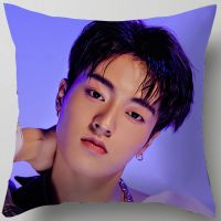 Customized printed polyester pillowcase K Pop Treasure Boys Home Decoration