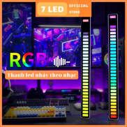 Đèn Led cảm ứng theo nhạc RGB, thanh đèn led trang trí nháy theo nhạc