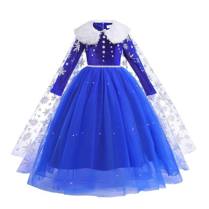 disney-girls-frozen-elsa-princess-dresses-kids-cosplay-snow-queen-carnival-party-mesh-clothing-children-birthday-outfit-costume