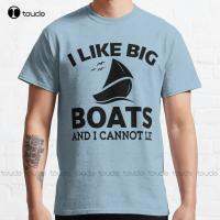 I Like Big Boats And I Cannot Lie Classic T-Shirt Tshirt Funny Art Streetwear Cartoon Tee Fashion Tshirt Summer Xs-5Xl