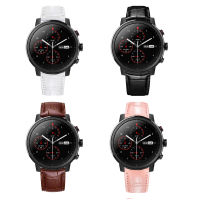 สายหนังคุณภาพสูง 22 มมHuami Amazfit PACE / Stratos 2 2S 3 / GTR2 GTR 2e / GTR 3 / GTR3 PRO / GTR 47mm / GTR 4/amazfit Bip 5สายนาฬิกาสมาร์ท