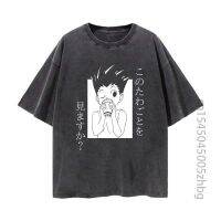 HXH Gon Freecs เสื้อยืดอนิเมะเสื้อเชิ้ตสตรี,เสื้อยืดลายฮาราจูกุวินเทจเสื้อยืดมังงะกราฟิกเสื้อยืดผู้ชายเสื้อตัวบน