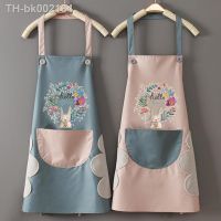 ✈ Kitchen Aprons for Women Men Household Aprons for Kitchen Wipeable Waterproof Oil-Proof tablier cuisine femme Baking Accessories