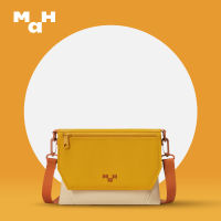 MAH 2022 Messenger Bag New Summer Crossbody Bag Contrast Color Single Shoulder Bag High-End Niche Design Commuter Bag Small Women S Bag.กระเป๋า