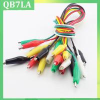 10pcs Alligator Crocodile Clips Cable Test Leads Jumper Wire Cord Electric Repair DIY Roach Clip Electrical Randomly Color Clips QB7LA