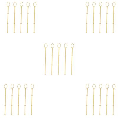 25 Wedding Metal Gold 3 Tier Cake Stand Center Handle Rods Fittings Kit