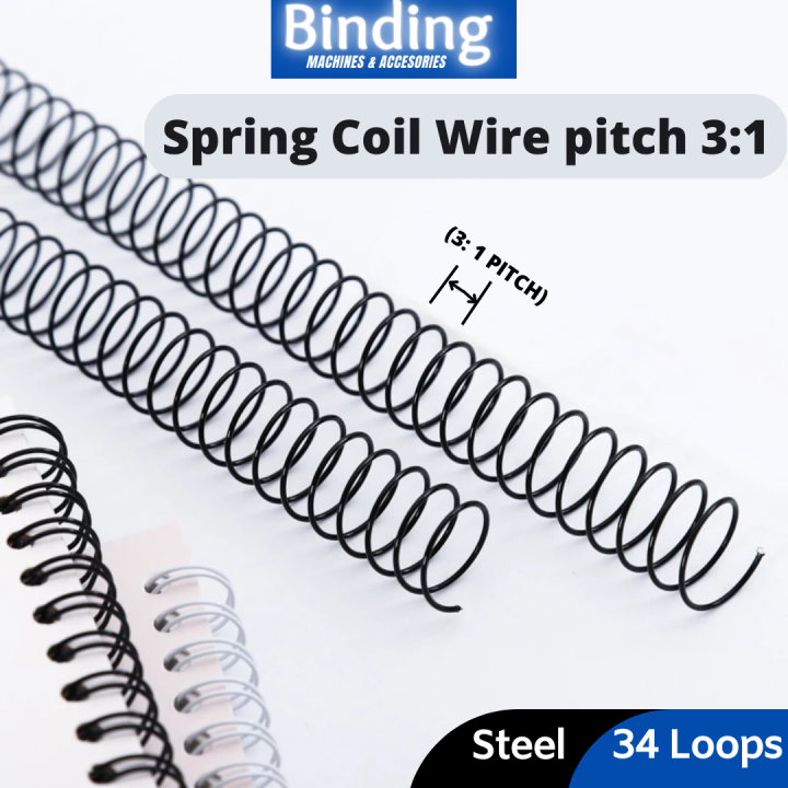 Steel Spring Coil Wire / Spiral Binding Metal Coil A4 Size (Pitch 31