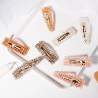 【CW】 2019 New Fashion Beads Barrette Hairpin Drop Clip Headdress Hair Accessories