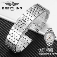 □ สายรัด Breitling สายเหล็กโครโนกราฟการบินดั้งเดิม1A17395211A1A1สร้อยข้อมือเหล็กกลไกดั้งเดิม