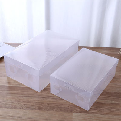 6pcs Transparent Shoe Box Storage Clear Plastic Shoe Boxes Foldable Shoes Case Holder Shoebox Transparent Shoes Organizer Boxe