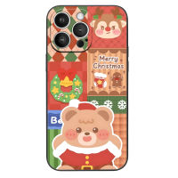 เคสโทรศัพท์มือถือคริสต์มาสสำหรับ IPhone Xmas หมีเคสโทรศัพท์มีลาย TD-MY ลูกแบดมินตันทนทานคุณภาพสูงสมาชิกในครอบครัวของขวัญสำหรับเพื่อน