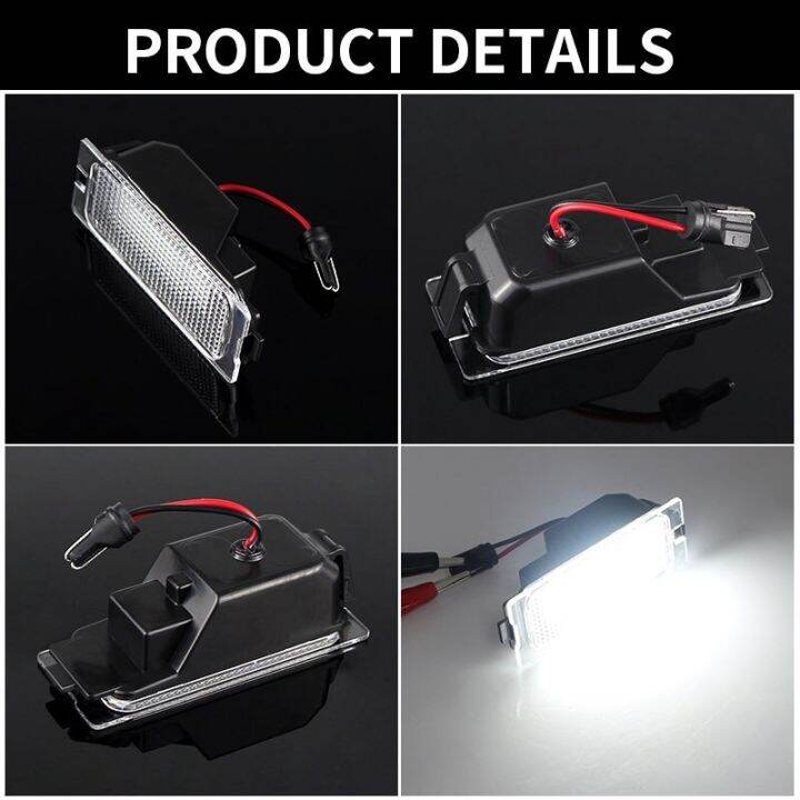 ป้ายทะเบียน-led-ข้อผิดพลาดรถฟรี2ชิ้นไฟโคมไฟสำหรับ-ford-edge-2007-2014-escape-2008-2012-mercury-mariner-2007-2011