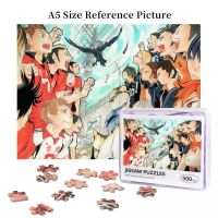 Haikyuu Karasuno VS Nekoma Wooden Jigsaw Puzzle 500 Pieces Educational Toy Painting Art Decor Decompression toys 500pcs