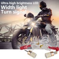 2pcs Motorcycle T10 Led t15 W5w Color Side Drl Turn Bulbs