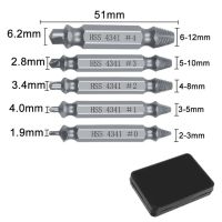 4/5/6 Pcs เสียหายสกรู Extractor เจาะชุดบิต Stripped Broken สกรู Bolt Remover Extractor เครื่องมือรื้อถอน