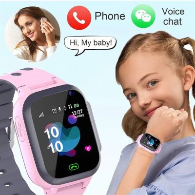 นาฬิกาสมาร์ทวอทช์สำหรับเด็ก,นาฬิกาโทรศัพท์เอสโอเอสสมาร์ทวอท์ชพร้อมซิมบัตรรูปภาพกันน้ำ IP67ของขวัญสำหรับเด็กสำหรับ IOS