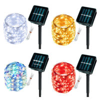 22m12m7m Solar Led Light Outdoor Festoon Led Lamp Solar Garden Lights Outdoor Waterproof Fairy Garland String Christmas Lights