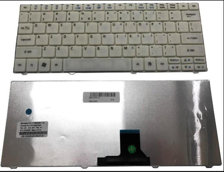 แป้นพิมพ์แล็ปท็อปใหม่สำหรับ-acer-aspire-one-751-752-1810tz-1810tz-1830-1830t-บริการเวอร์ชั่นอเมริกาสีขาว
