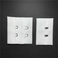 15 Sets Ladies Lingerie Accessories Cotton Bra Hook And Eye Tape White 2x2