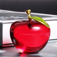 Crystal Apple Paperweight Pretty Crafts Art&amp;Collection Christmas Gifts Home Wedding Decoration Table/Car Ornaments