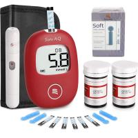 SINOCARE AQ blood glucosemeter 50 pcs test strip + lancet