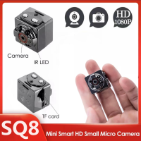 【การจัดส่งในประเทศไทย】SQ8กล้องWifi Mini HD 1080P DVกล้องDVR Recorderกล้องแอบถ่ายไนท์วิชั่นIR