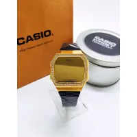 casio touch watch with stone