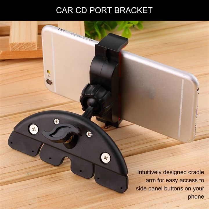 สินค้าขายดี-universal-car-cd-slot-phone-mount-holder-stand-cradle-สำหรับโทรศัพท์มือถือ