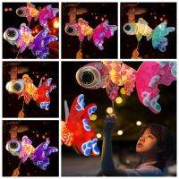 BFCGBH งานทำมือ โคมไฟไหว้พระจันทร์ DIY พร้อมไฟ LED ขอให้โชคดี KOI carp Fish Lantern โบราณโบราณ ที่ส่องสว่างส่องสว่าง โคมไฟสไตล์จีน อุปกรณ์ประกอบฉากการถ่ายภาพ