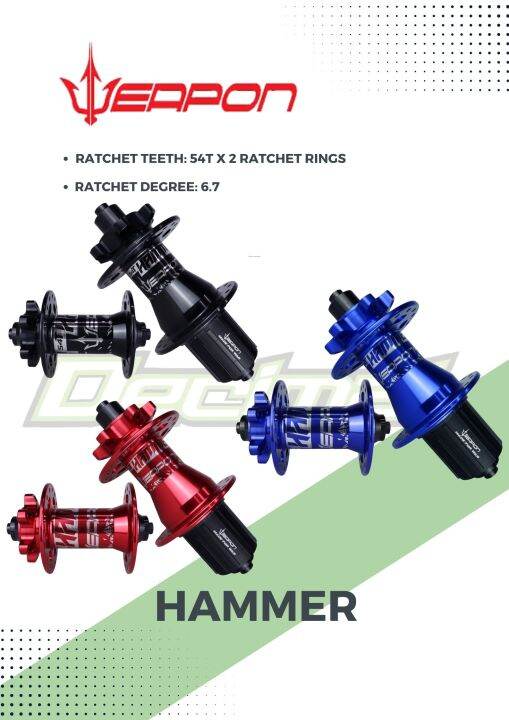 Weapon Hubs Hammer Ratchet Lazada PH