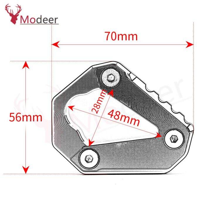 แผ่นรองจานขยายขาตั้งด้านข้างทำจากอะลูมิเนียมสำหรับรถ-bmw-s1000r-s-2023-1000-r-s1000r-1000r-2021-2022