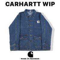 ETT Carhartt Carhartt Qiu Dong ฮิปฮอปยีนส์ฟอกน้ำคืนวิธีโบราณเสื้อโค้ตทรงหลวมแจ็คเก็ตคู่รักชายและหญิง