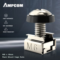 AMPCOM 50 ชิ้น M6 x 16 มิลลิเมตรแร็คเมากรงถั่ว,สกรูและเครื่องซักผ้าสำหรับ R ACK เมาเซิร์ฟเวอร์ตู้,R ACK เมาเซิร์ฟเวอร์ชั้นวาง,เราเตอร์