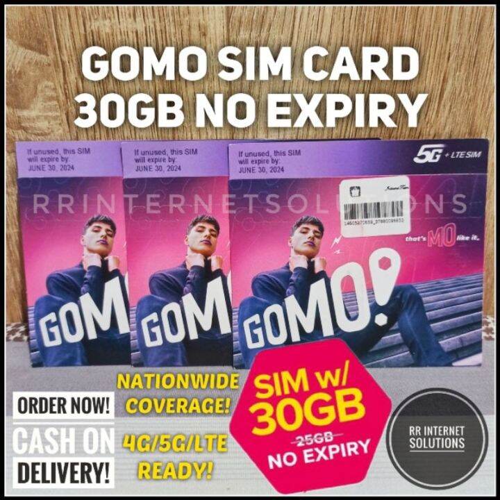 Gomo Sim Card with 30GB No Expiration Lazada PH