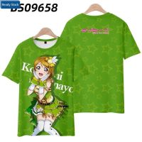 2023เสื้อยืดแขนสั้น,เสื้อยืดลาย Love Lovelive Muse เสื้อยืดลายนกทางใต้ Tojo Nozomi 2เสื้อผ้าที่มีมิติ