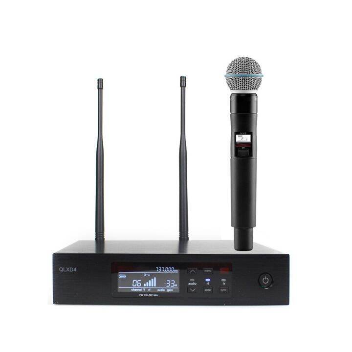 QLXD4 BETA58 SM58 BETA87A UHF True Diversity Condense Wireless