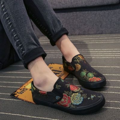 ✓✕¤  Han edition recreational canvas shoes male youth trend of social spirit guy tide joker shoes quickly red mens shoes