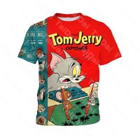 Tom and Jerry T-shirt  summer new 3D printing short-sleeved boys cartoon print short-sleeved