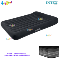 Intex ส่งฟรี ที่นอนเป่าลม ดูรา-บีม 5 ฟุต (ควีน) มีที่หนุนหัวในตัว 1.52x2.03x0.25 ม. รุ่น 64143 (เป็นรุ่นใหม่ของ 66769)