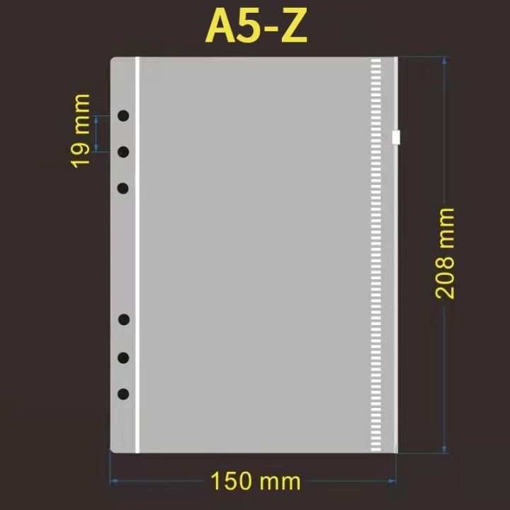 12ชิ้นกระเป๋าเก็บแฟ้ม-a5a6โฟลเดอร์ซิปใบไม้ใสมี6รูกระเป๋าเอกสารกันน้ำกระเป๋าสตางค์แบบซองสำหรับเอกสารโน้ตบุ๊คการ์ดผู้ขายมาแรง