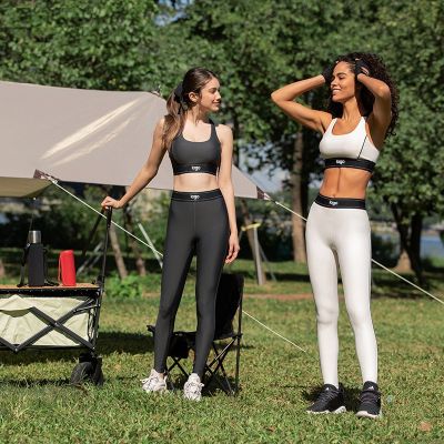 With Logo Womens Two-piece Seamless Yoga Set Exercise Suit Fitness Suit Navel Exposed Top High-Waisted Leggings Sports Set