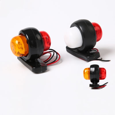 【CW】12V 24V Truck Trailer Lights LED Side Marker Position Lamp Lorry Tractor Clearance Lamps Parking Light Red White Amber
