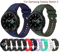 Silicone Bands For Samsung Galaxy Watch 4 Classic 46mm 42mm Silicone Band Straps For Galaxy Watch 4 44mm 40mm Correa Curved End