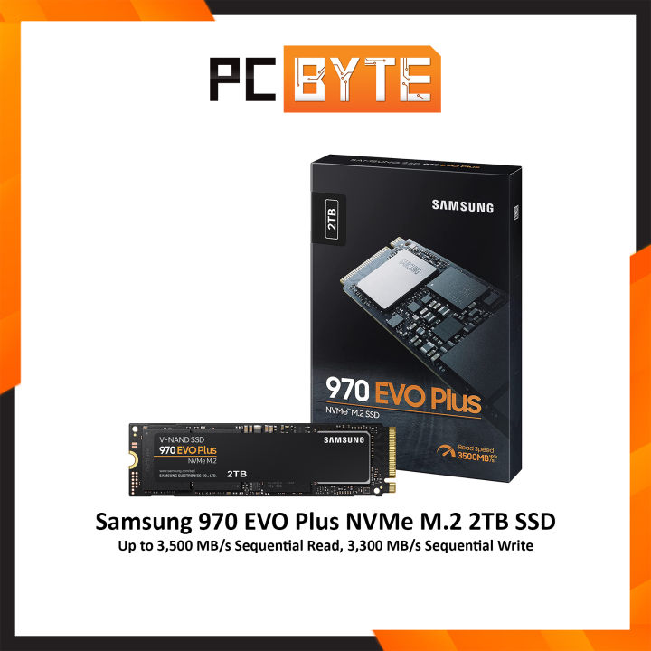 SAMSUNG 970 EVO PLUS 2TB M.2 2280 PCIe Gen 3.0 NVMe 1.3 V-NAND